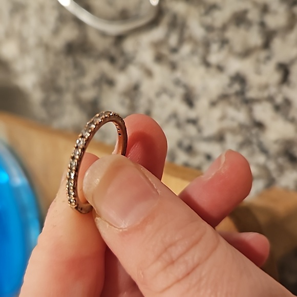 Rose Gold wedding band set - Picture 1 of 3